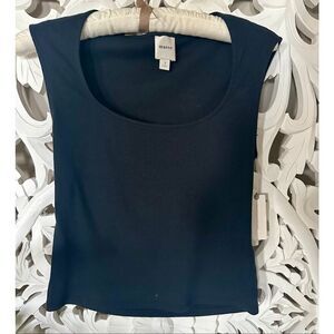 Anthropologie Maeve Black Scoop-neck Tank